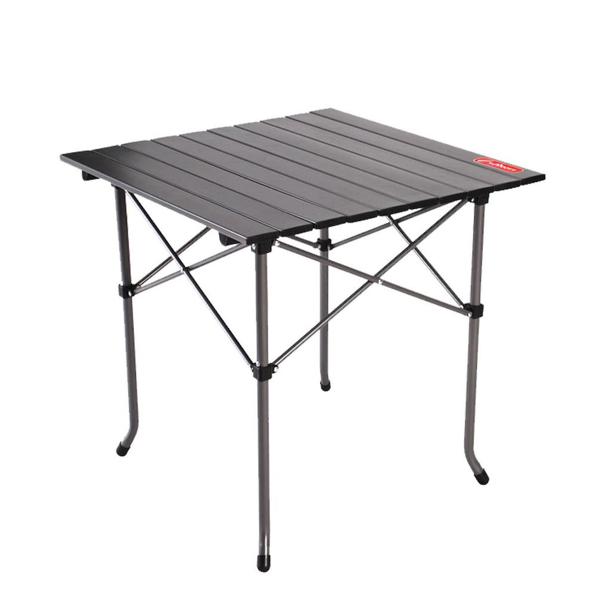 Outdoorz FC-1502 58.5 x 58.5 cm Çantalı Kare Alüminyum Katlanır Kamp Masası Siyah