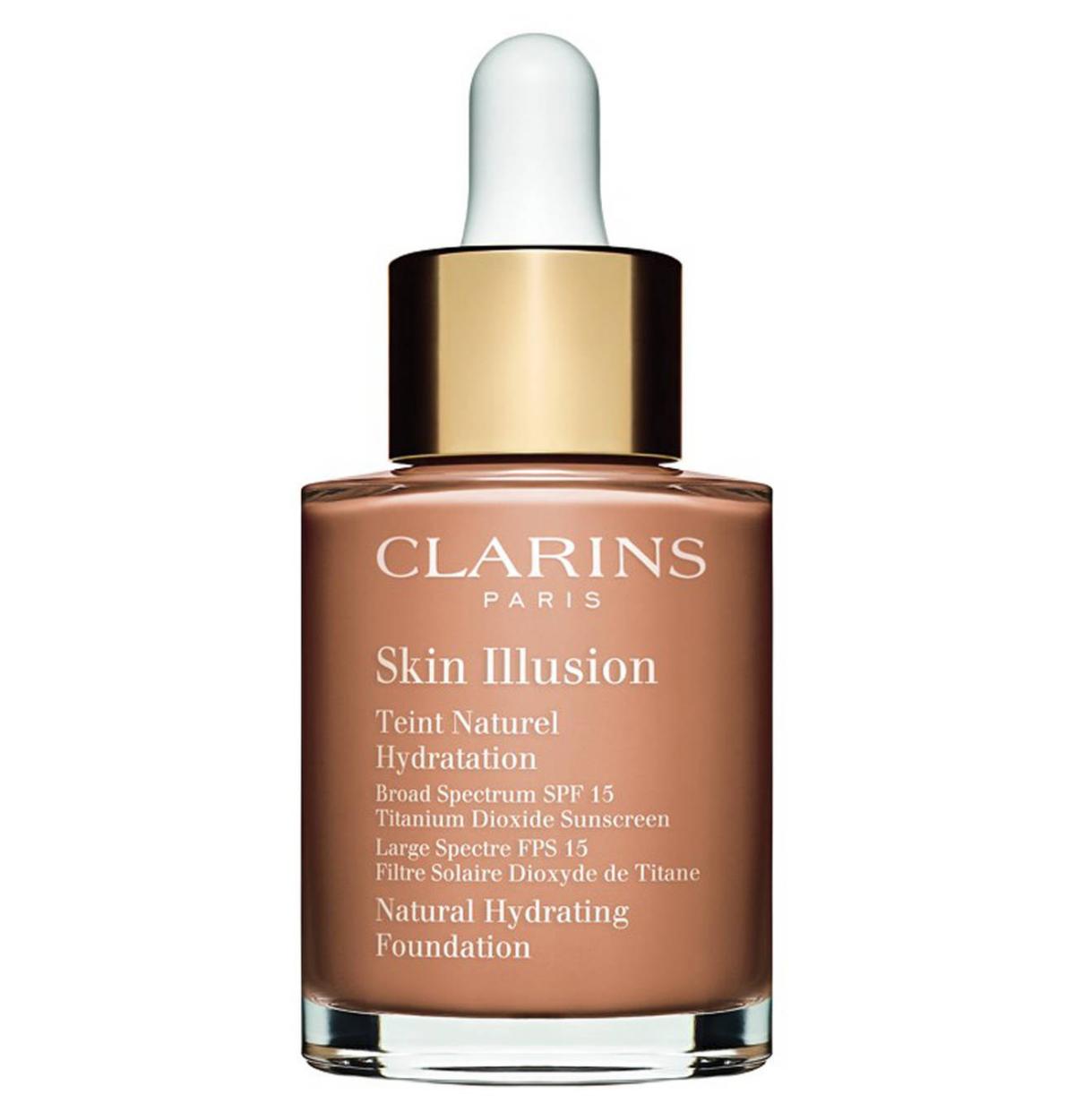 Clarins Skin Illusion 112 Amber Güneş Koruyuculu Likit Serum Fondöten 30 ml