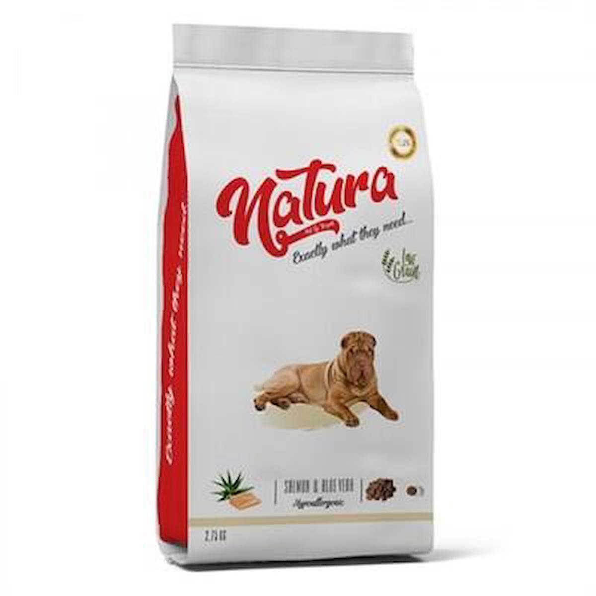 Natura Pet Aleovera ve Somonlu Tüm Irklar Yetişkin Kuru Köpek Maması 2.75 kg