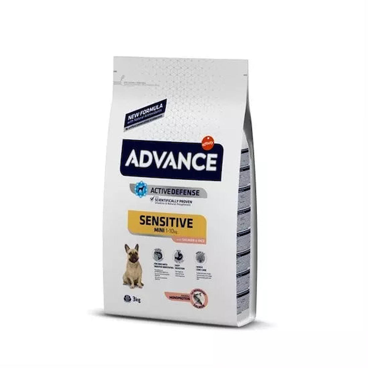 Advance Sensitive Somonlu Mini Irk Yetişkin Kuru Köpek Maması 3 kg