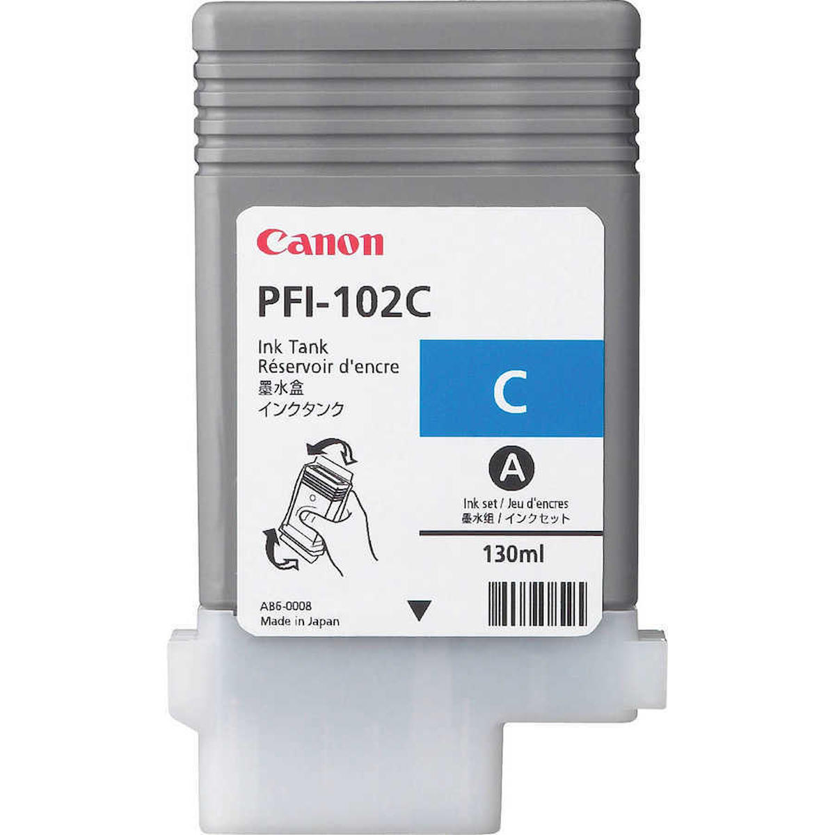 Canon PFI-102C Orijinal Mavi Mürekkep Kartuş