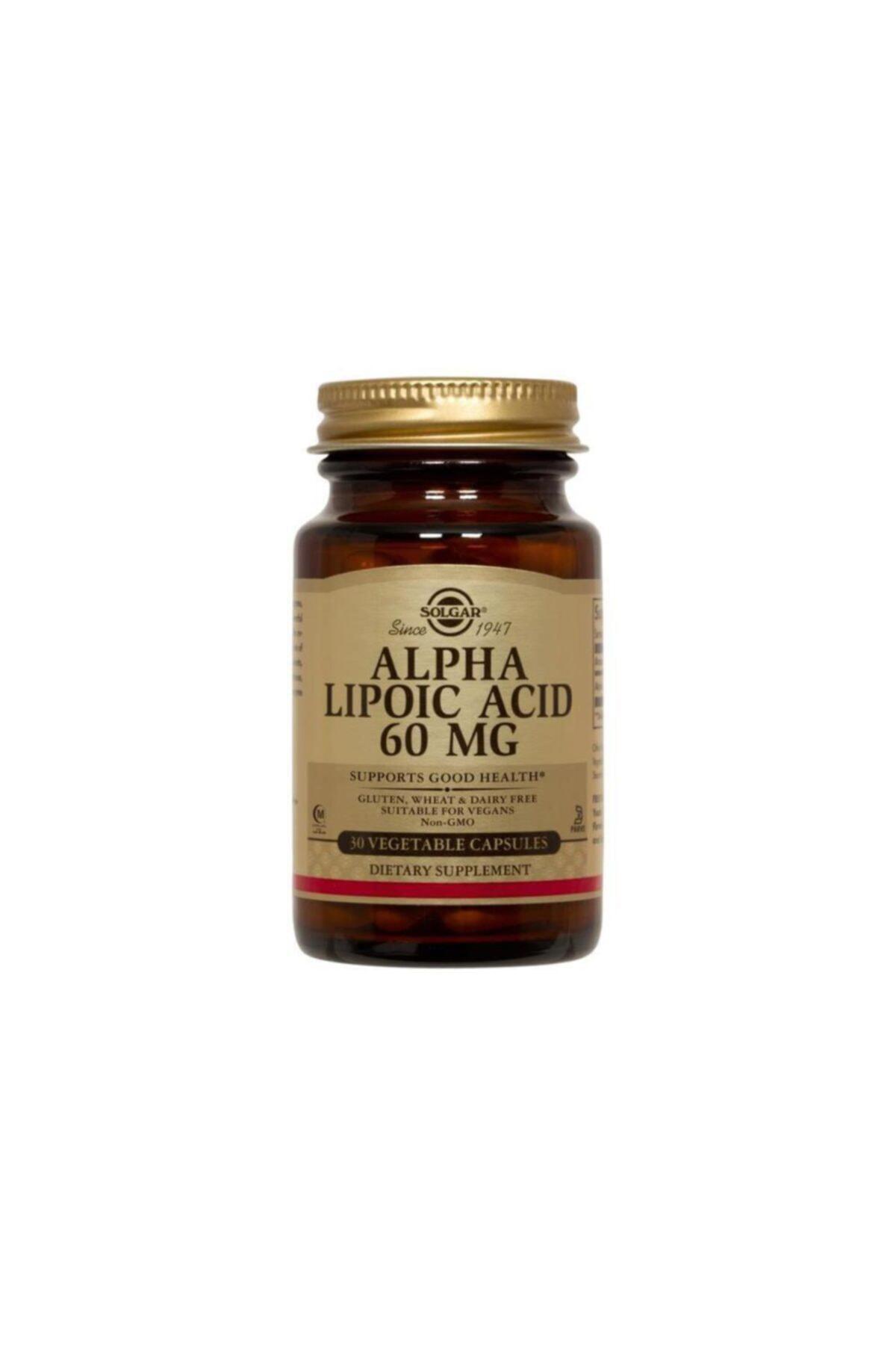 Solgar Alpha - Lıpoıc Acıd Aromasız Unisex Vitamin 30 Kapsül