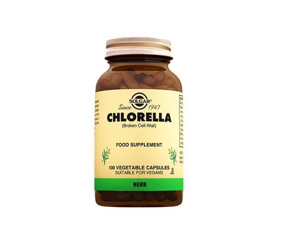 Solgar Chlorella Sade Unisex Vitamin 100 Kapsül