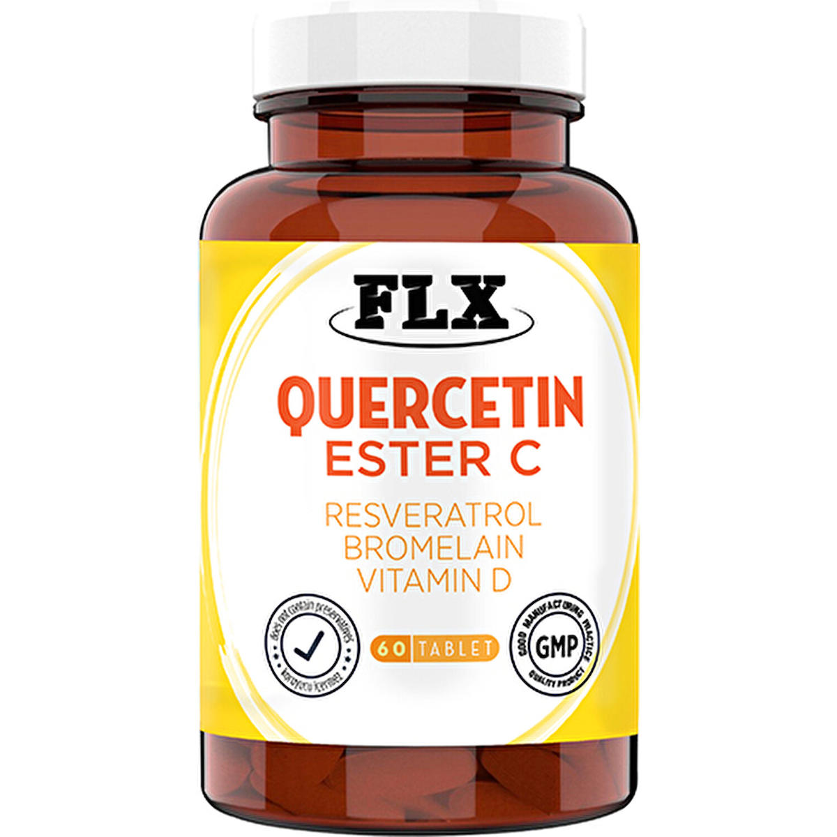 Flx Quercetin Complex Aromasız Unisex Vitamin 60 Tablet