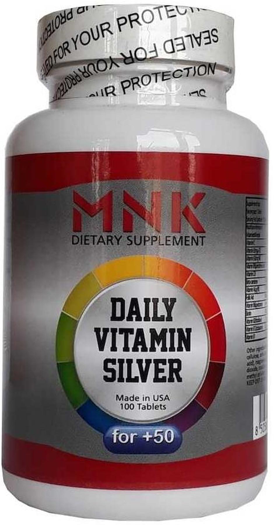 Mnk Vitamin Silver Aromasız Unisex 100 Tablet