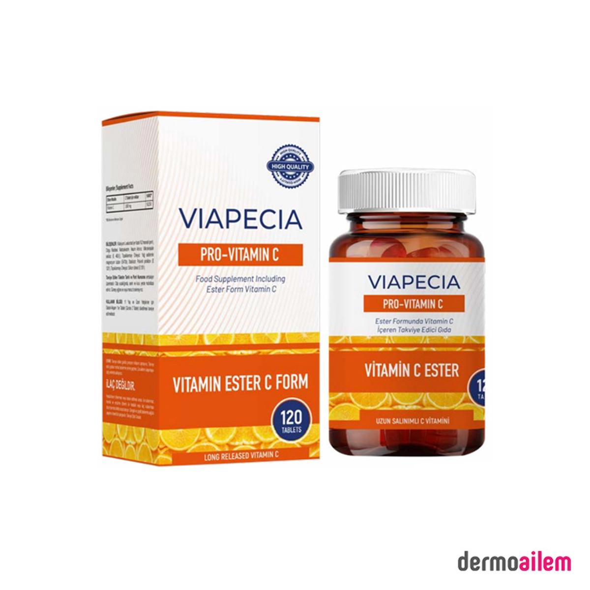 Viapecia C Vitamini Aromalı Unisex 120 Tablet