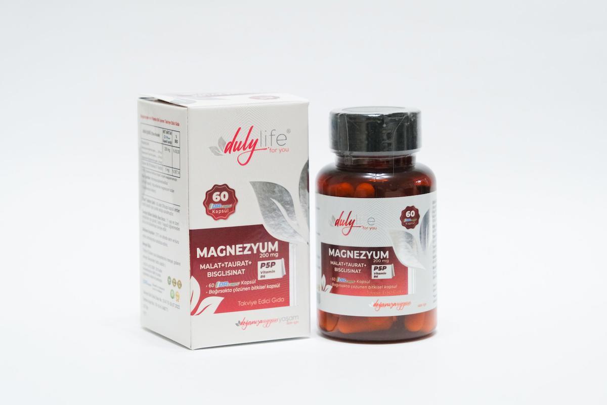Dulylife Magnezyum Malat+Taurat Sade Unisex Vitamin 60 Tablet