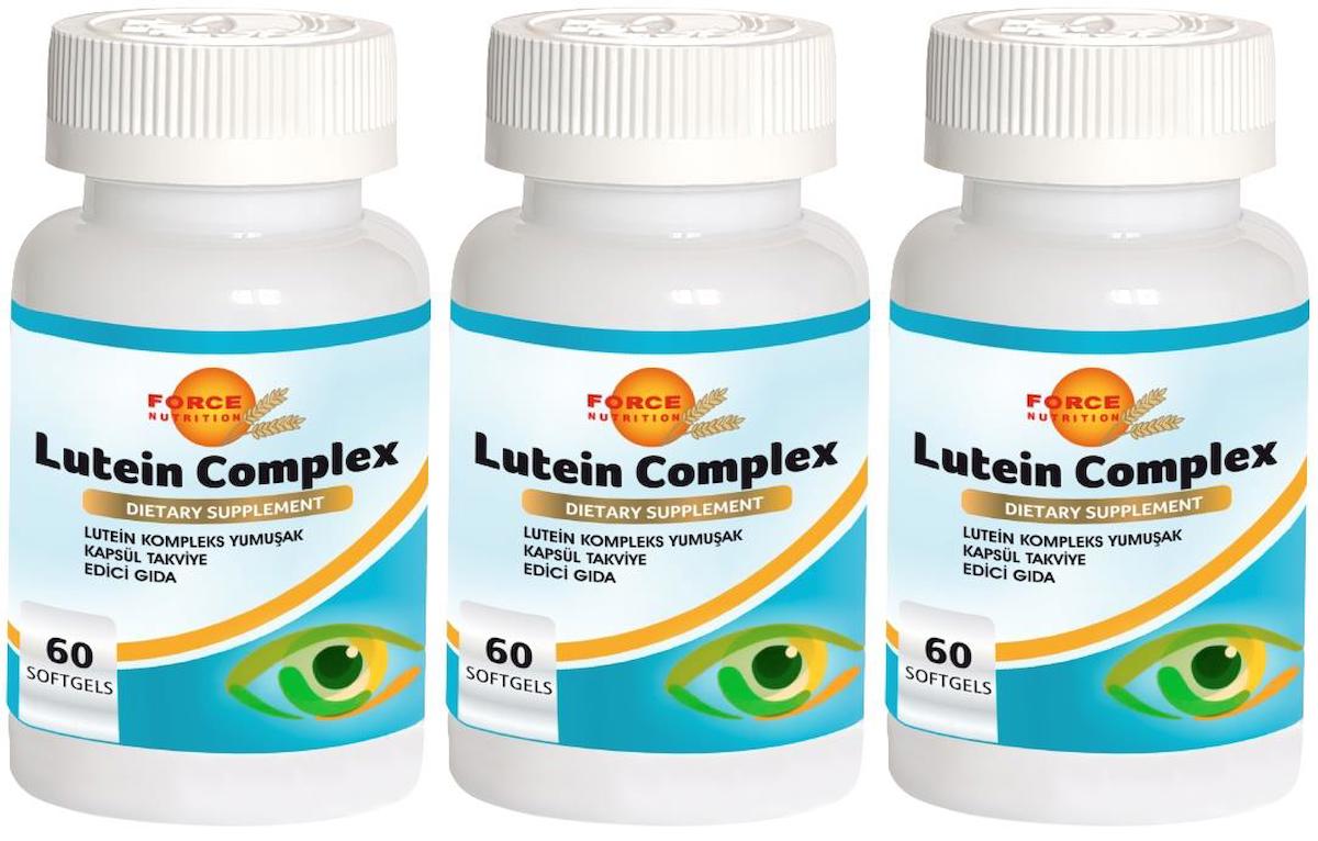 Force Nutrition Lutein Complex Aromasız Unisex Vitamin 3x60 Kapsül