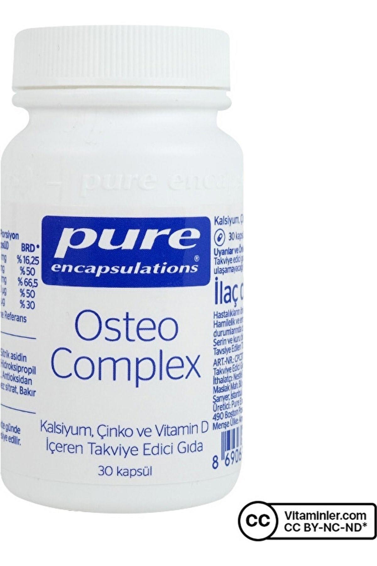 Pure Encapsulations Osteo Complex Sade Unisex Vitamin 30 Tablet