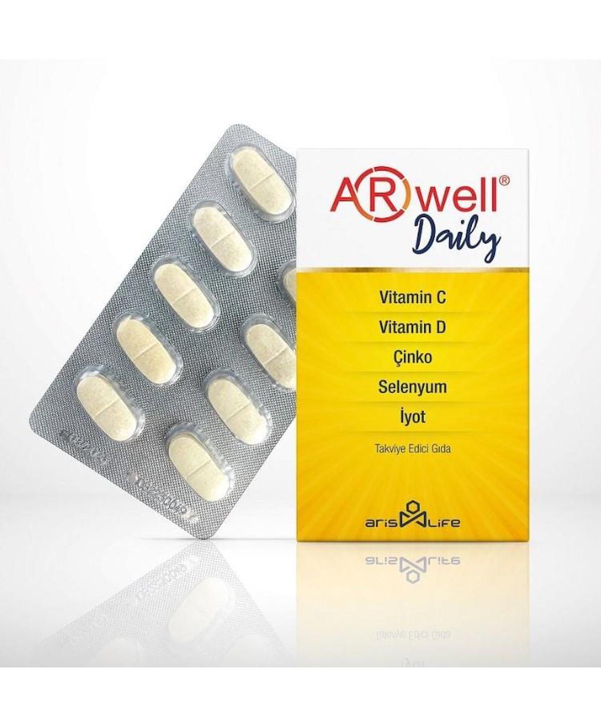 Arwell Daily Sade Unisex Vitamin 30 Tablet