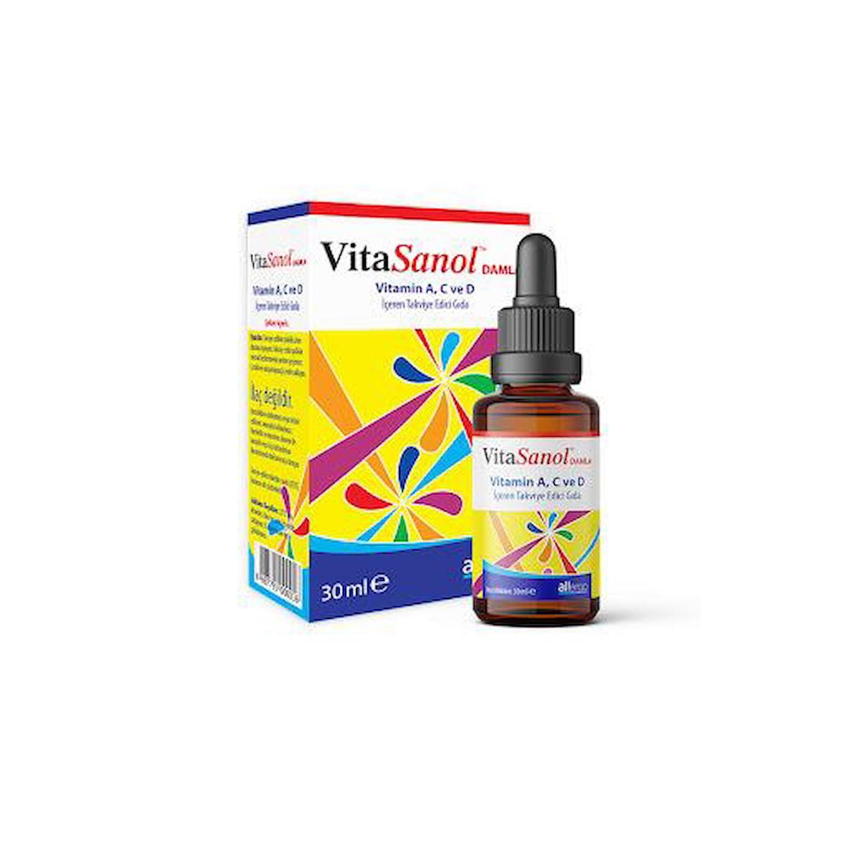 Allergo Vitasanol Sade Unisex Vitamin 30 ml