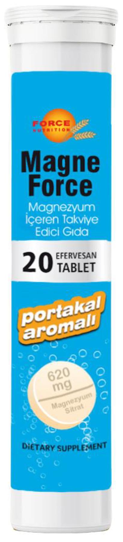 Force Nutrition Magne Force Magnezyum Sitrat Aromalı Unisex Vitamin 20 Tablet