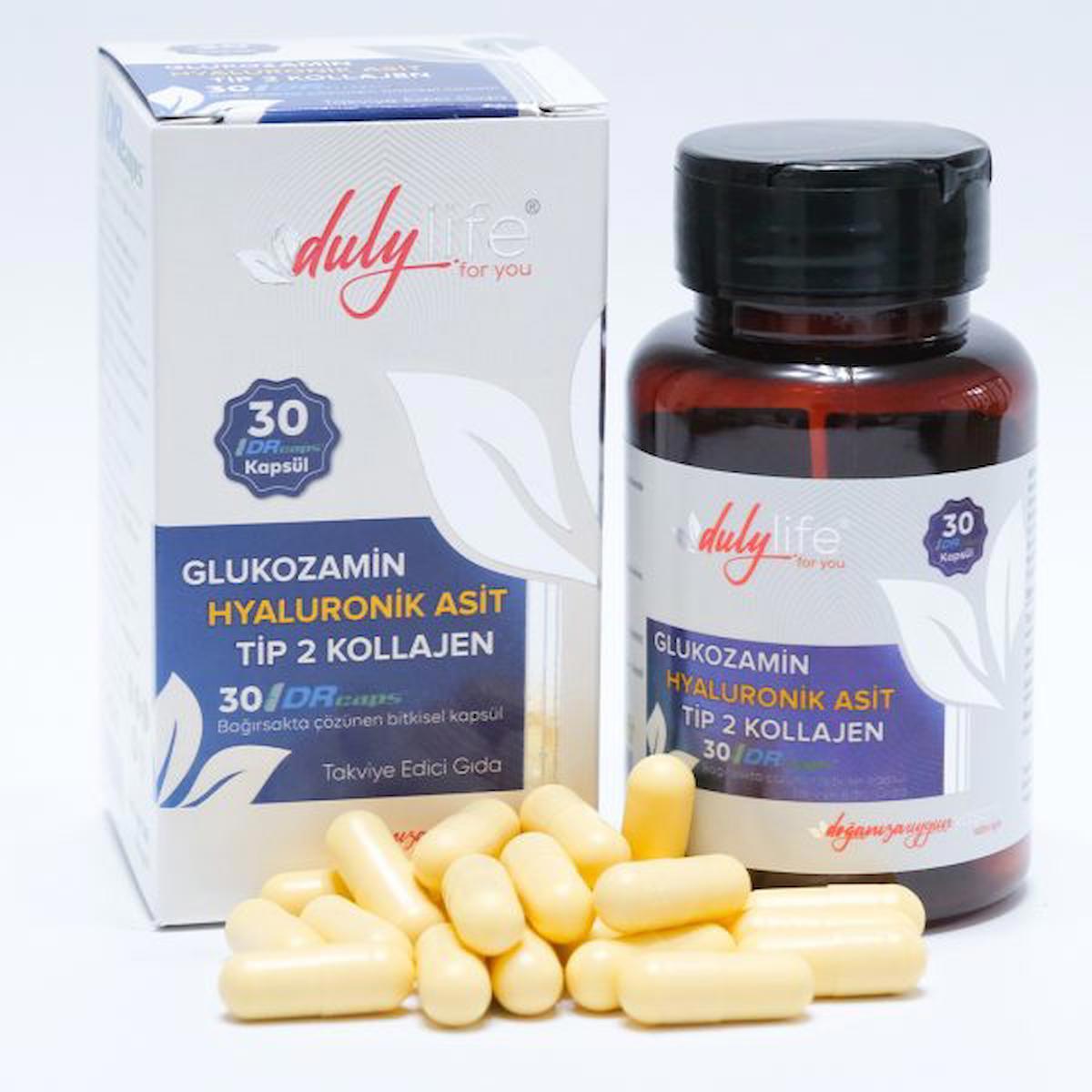 Dulylife Glukozamin+Hyaluronik Sade Unisex Vitamin 30 Tablet
