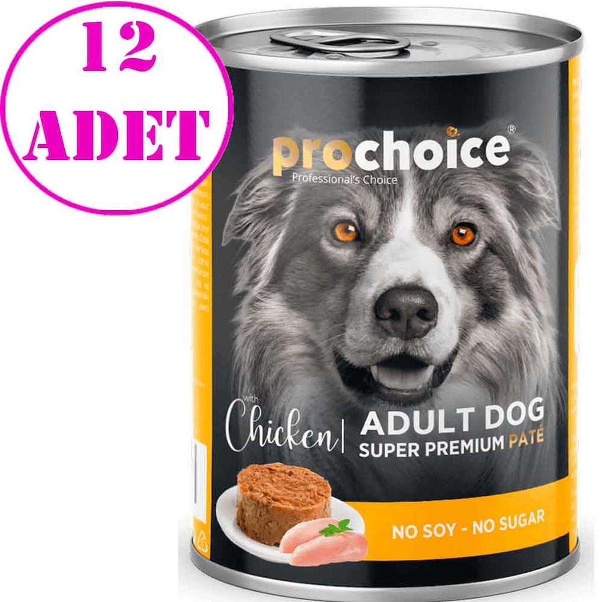 Pro Choice Super Premium Tavuklu Ezme Yaş Köpek Maması 400 gr 12'li
