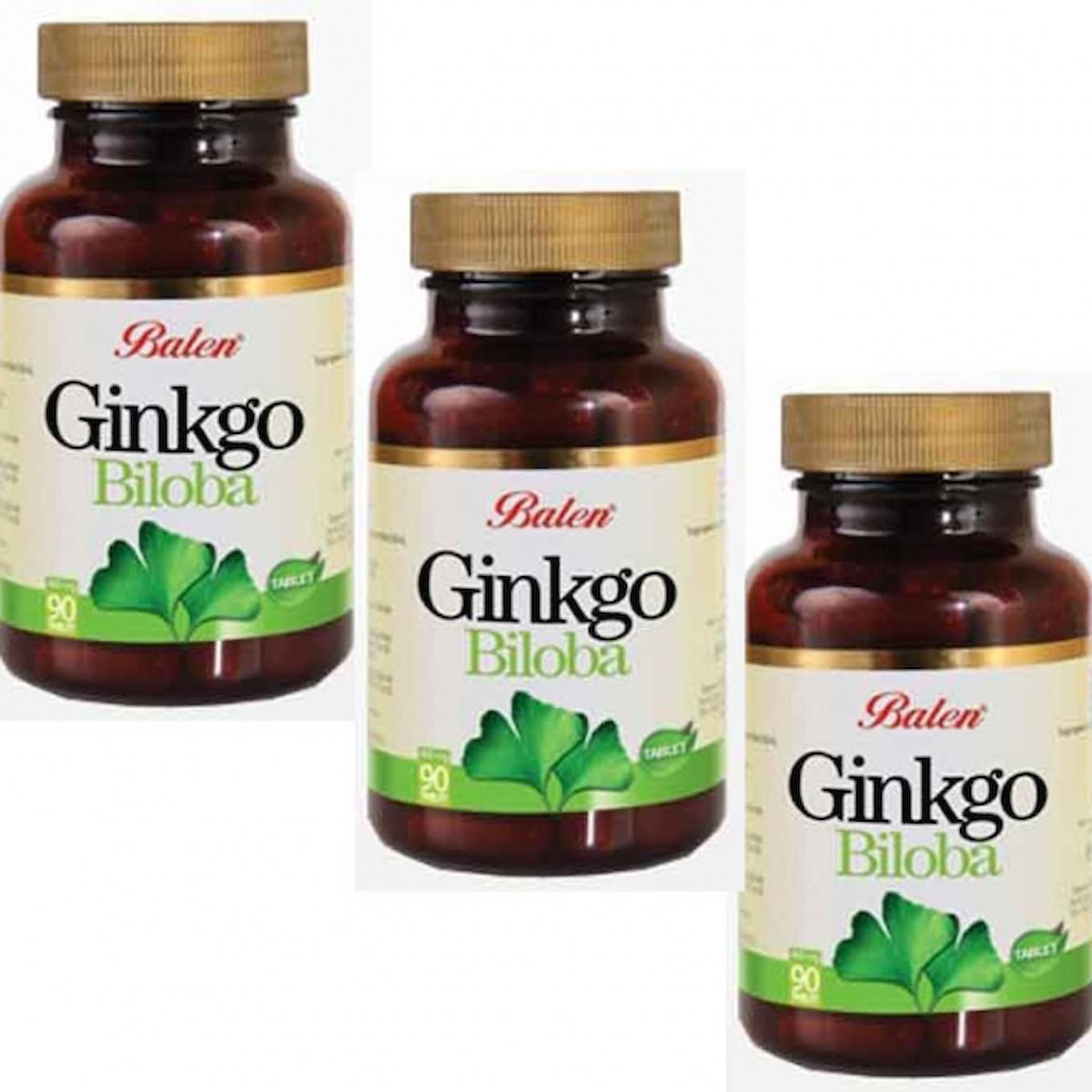 Balen Ginkgo Biloba Aromalı Yetişkin Bitkisel Besin Desteği 60 Kapsül