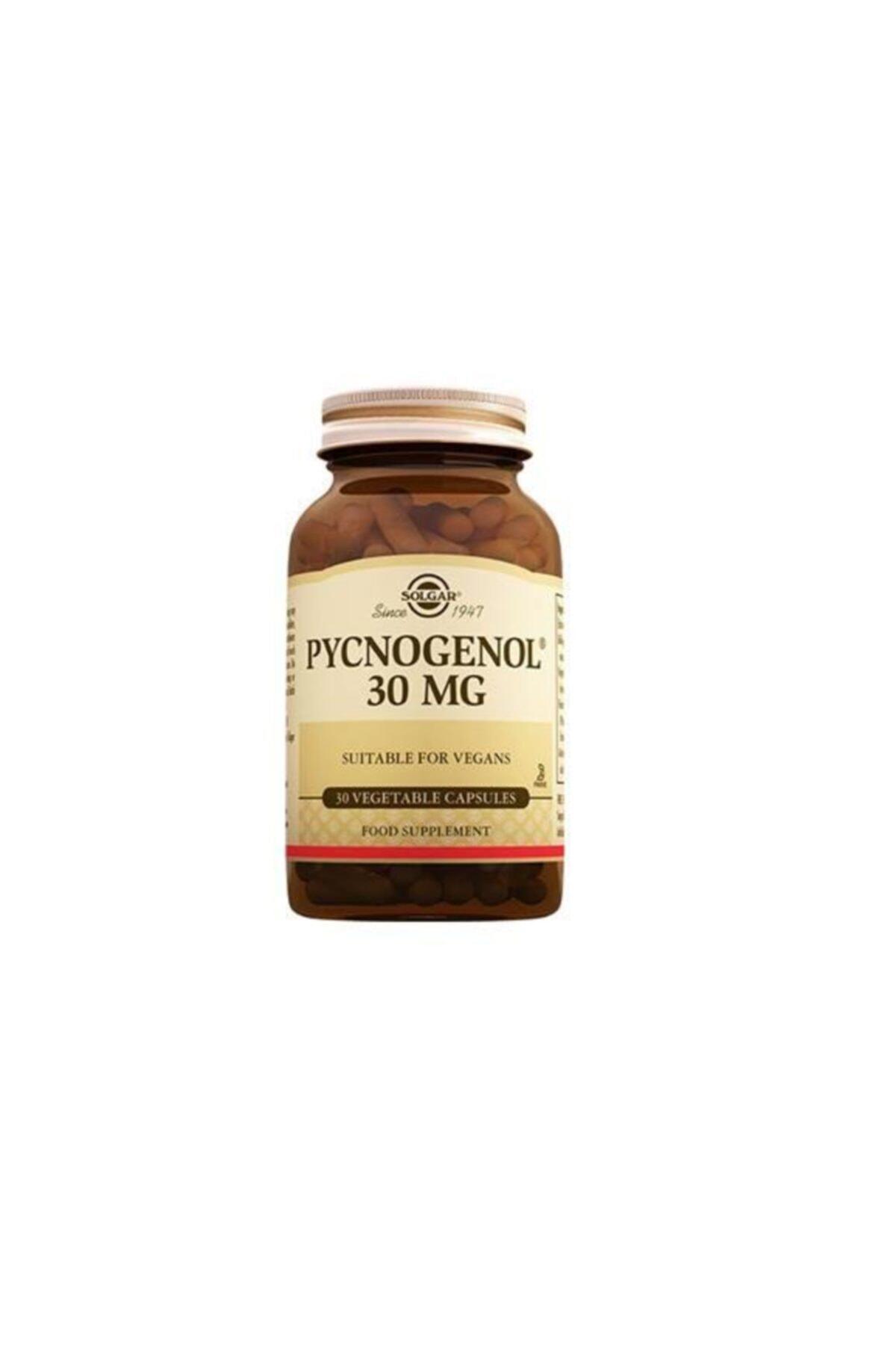 Solgar Pycnogenol Aromasız Yetişkin Bitkisel Besin Desteği 30 Kapsül