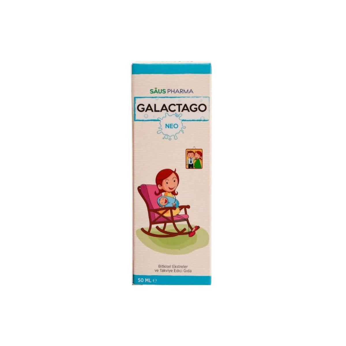 Galactago Saus Pharma Aromasız Yetişkin Bitkisel Besin Desteği 50 ml