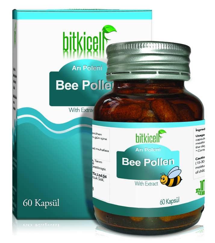 Bitkicell Bee Polen Aromalı Yetişkin Bitkisel Besin Desteği 60 Tablet