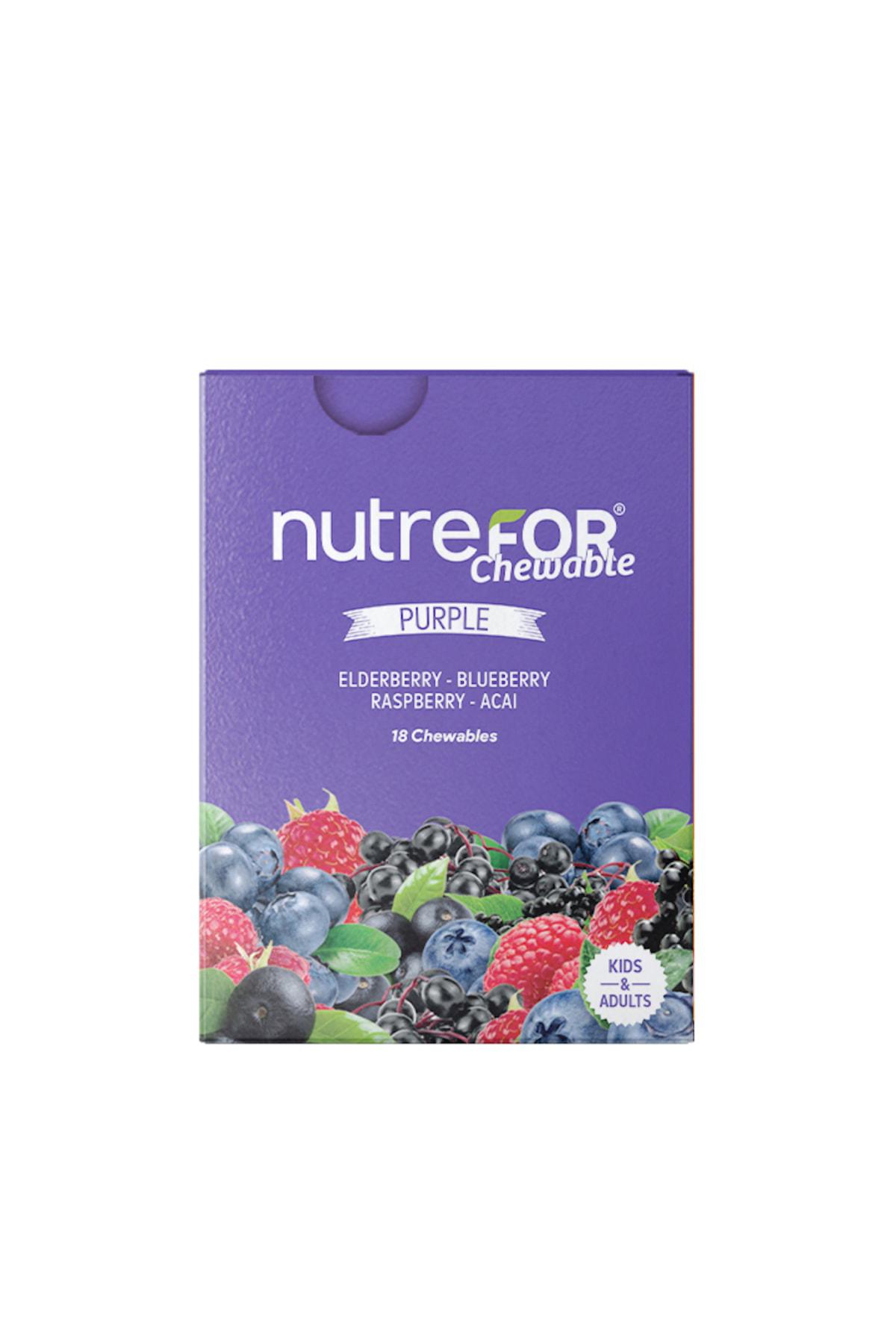 Nutrefor Chewable Purple Çocuk Bitkisel Besin Desteği 18 Tablet