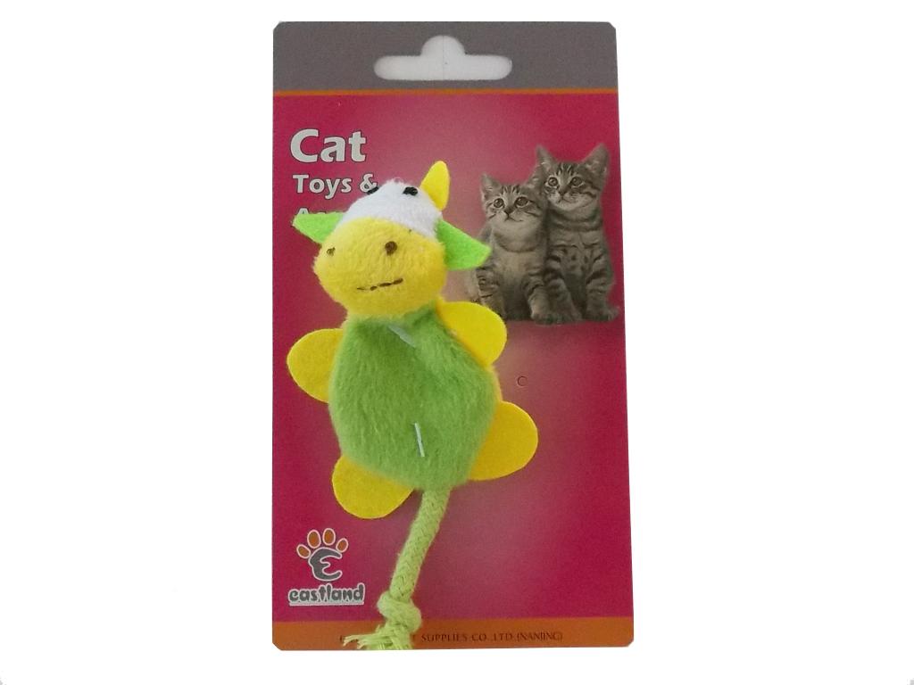 Eastland Peluş Isırma Yavru-Yetişkin İnek Kedi Oyuncağı