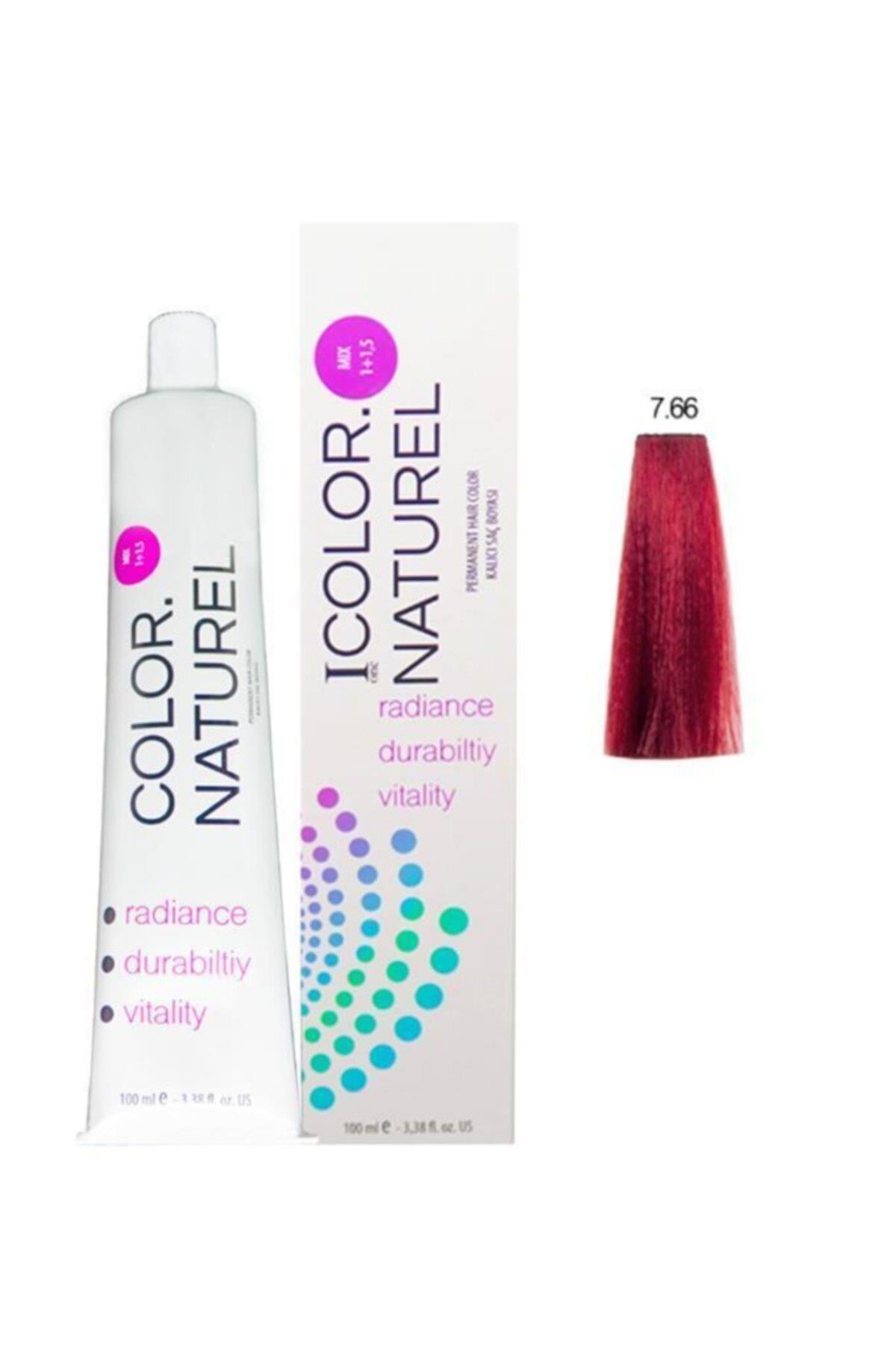 Color Naturel 7.66 Şarap Kızılı Krem Saç Boyası 100 ml