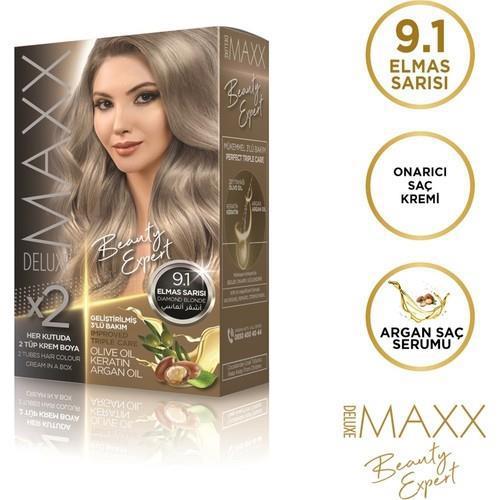 Maxx 9.1 Elmas Sarısı Krem Saç Boyası 60 ml