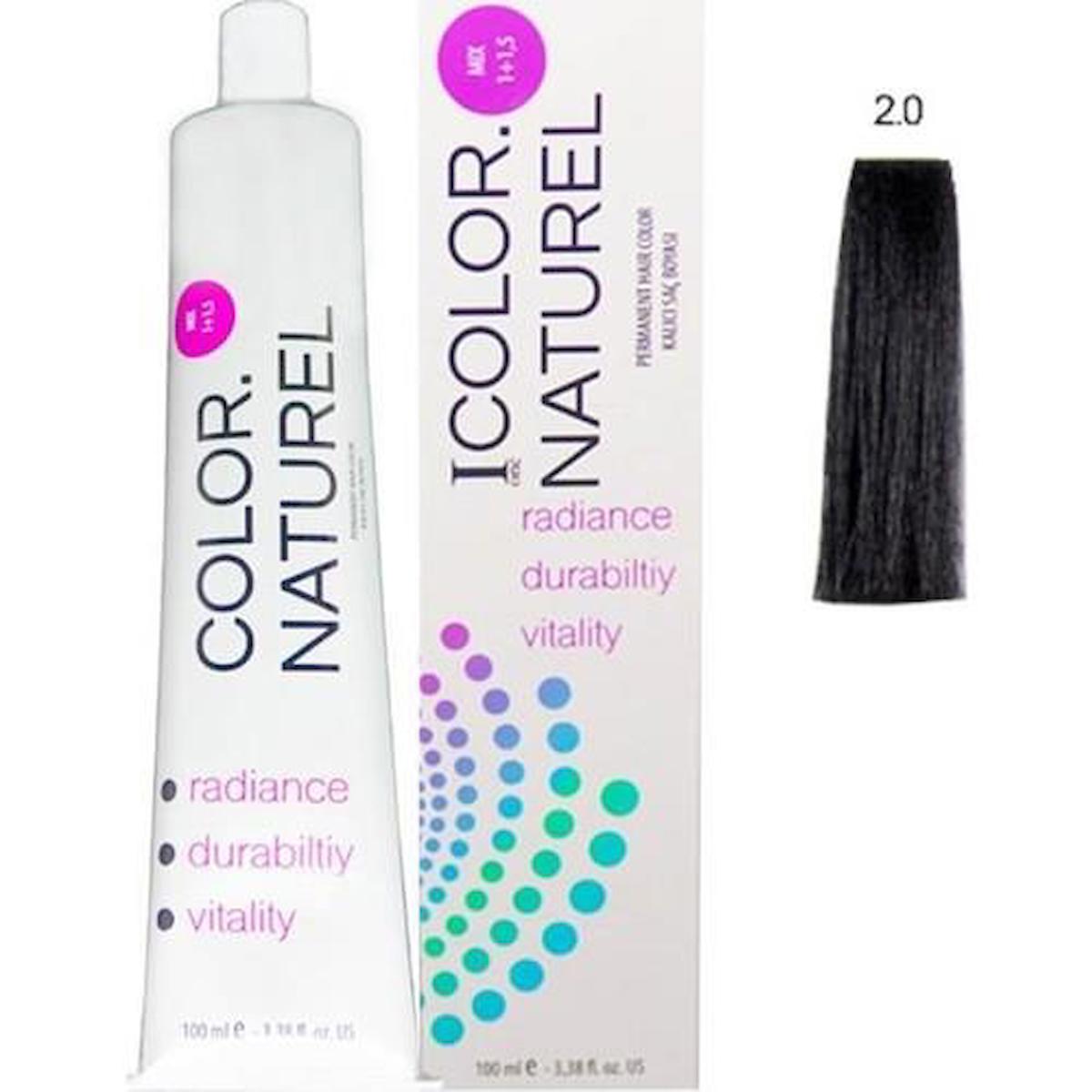 Color Naturel 2.0 Koyu Kestane Krem Saç Boyası 100 ml