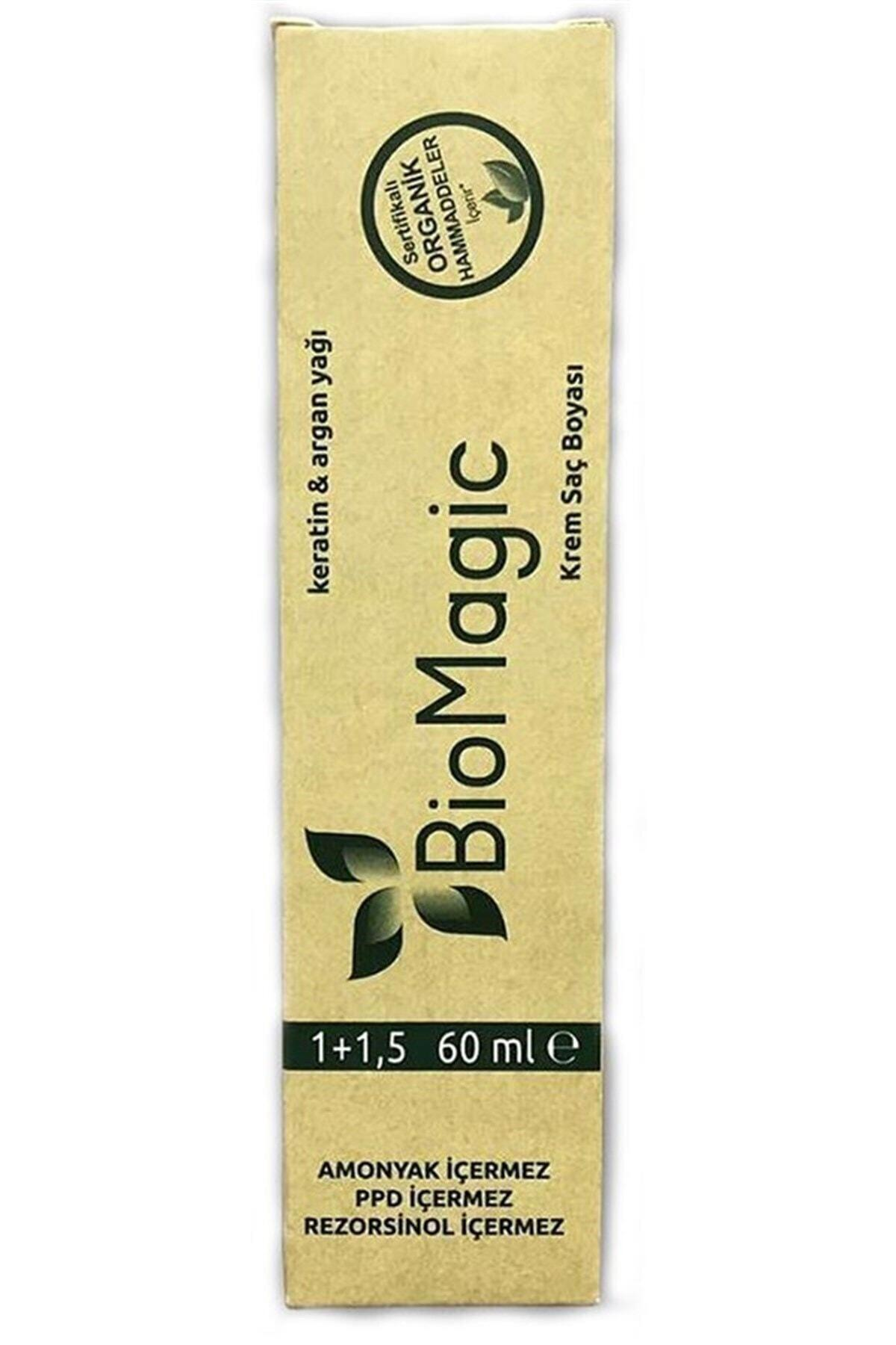 Biomagic 5.00 Açık Kahve Organik Amonyaksız Krem Saç Boyası 60 ml