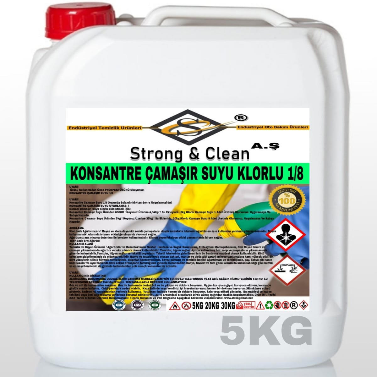 Strong & Clean Beyazlar İçin Konsantre Çamaşır Suyu 5 kg