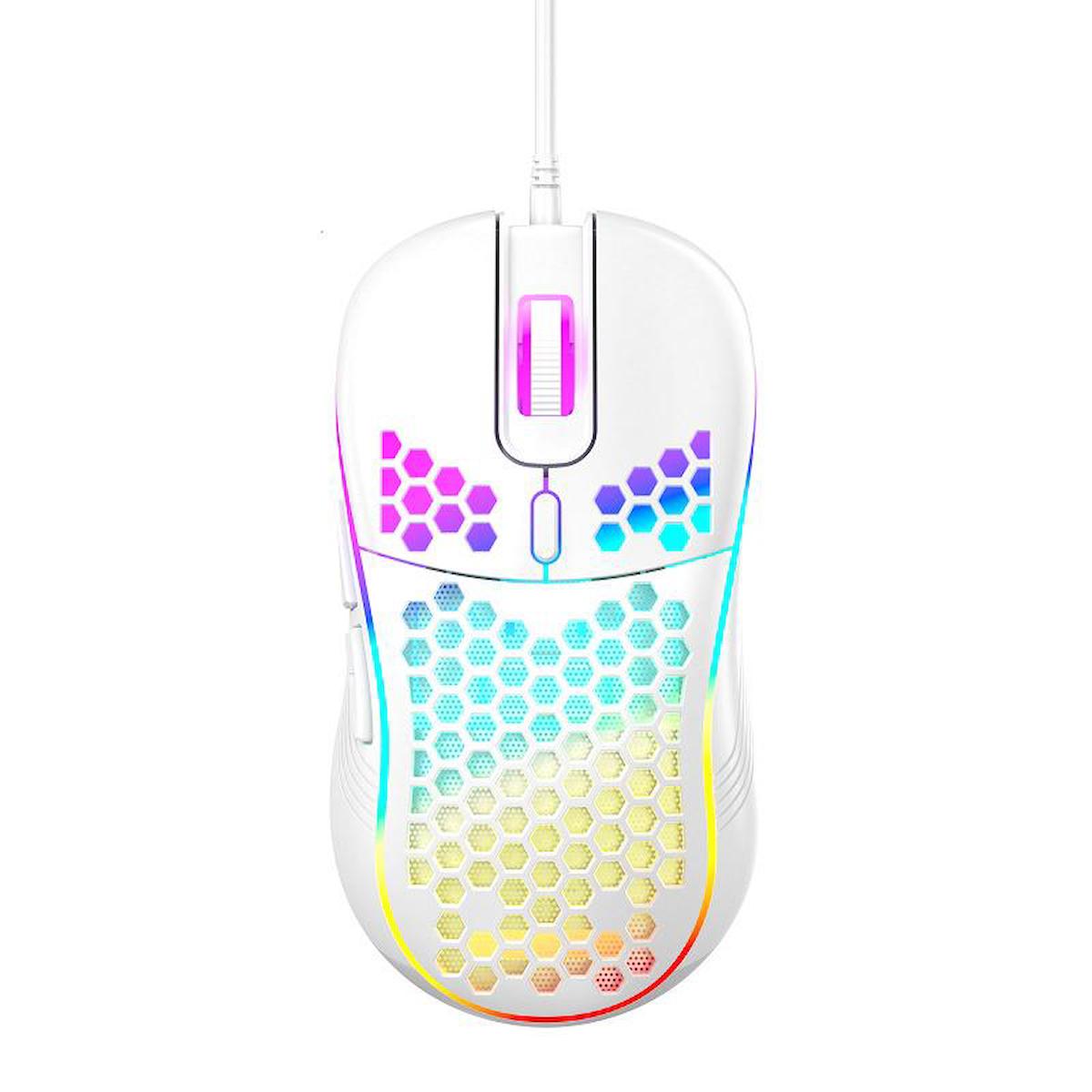 Valkyrie L 2 RGB Sessiz Kablolu Beyaz Gaming Mouse