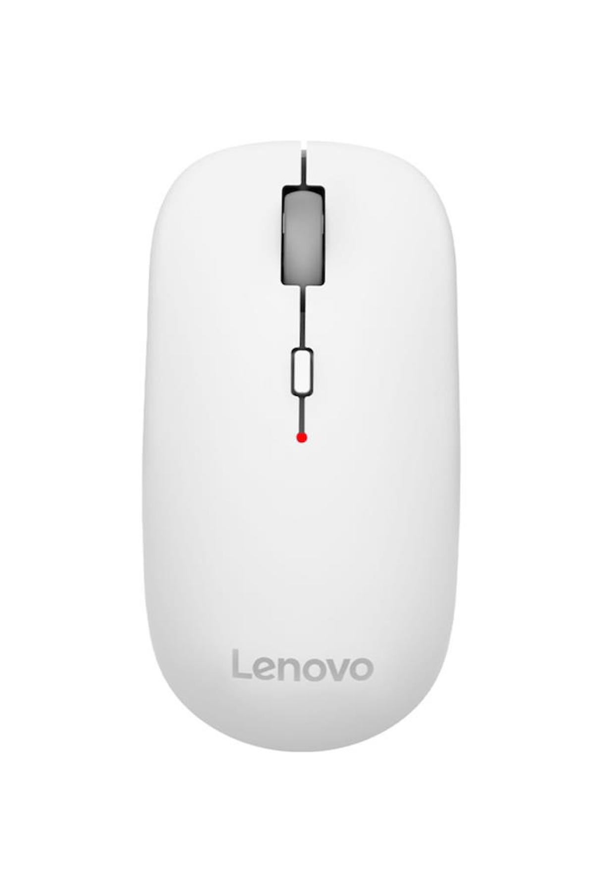 Lenovo M25 Sessiz Kablosuz Beyaz Optik Mouse