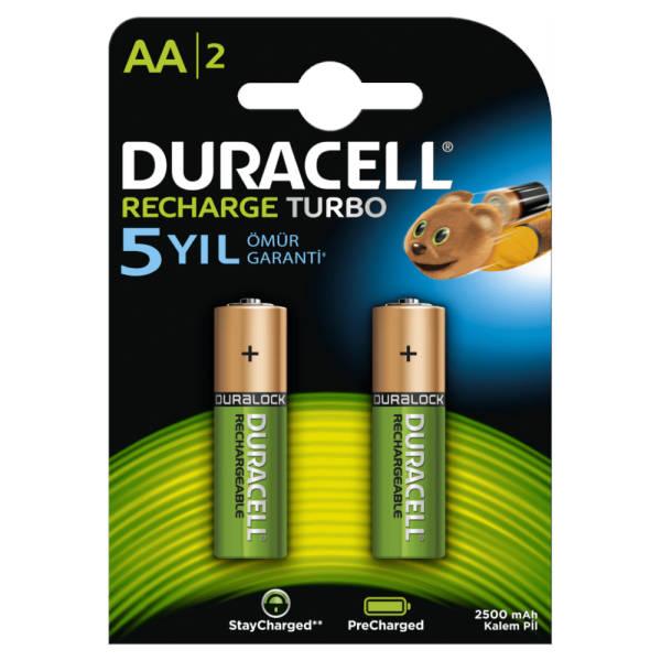 Duracell Duralock 2500 mAh AA / Kalem Şarjlı Pil 2'li