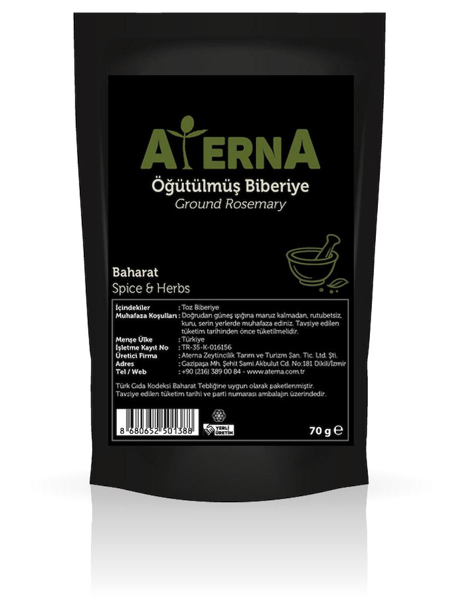 Aterna Glutensiz Biberiye Öğütülmüş Toz 70 gr