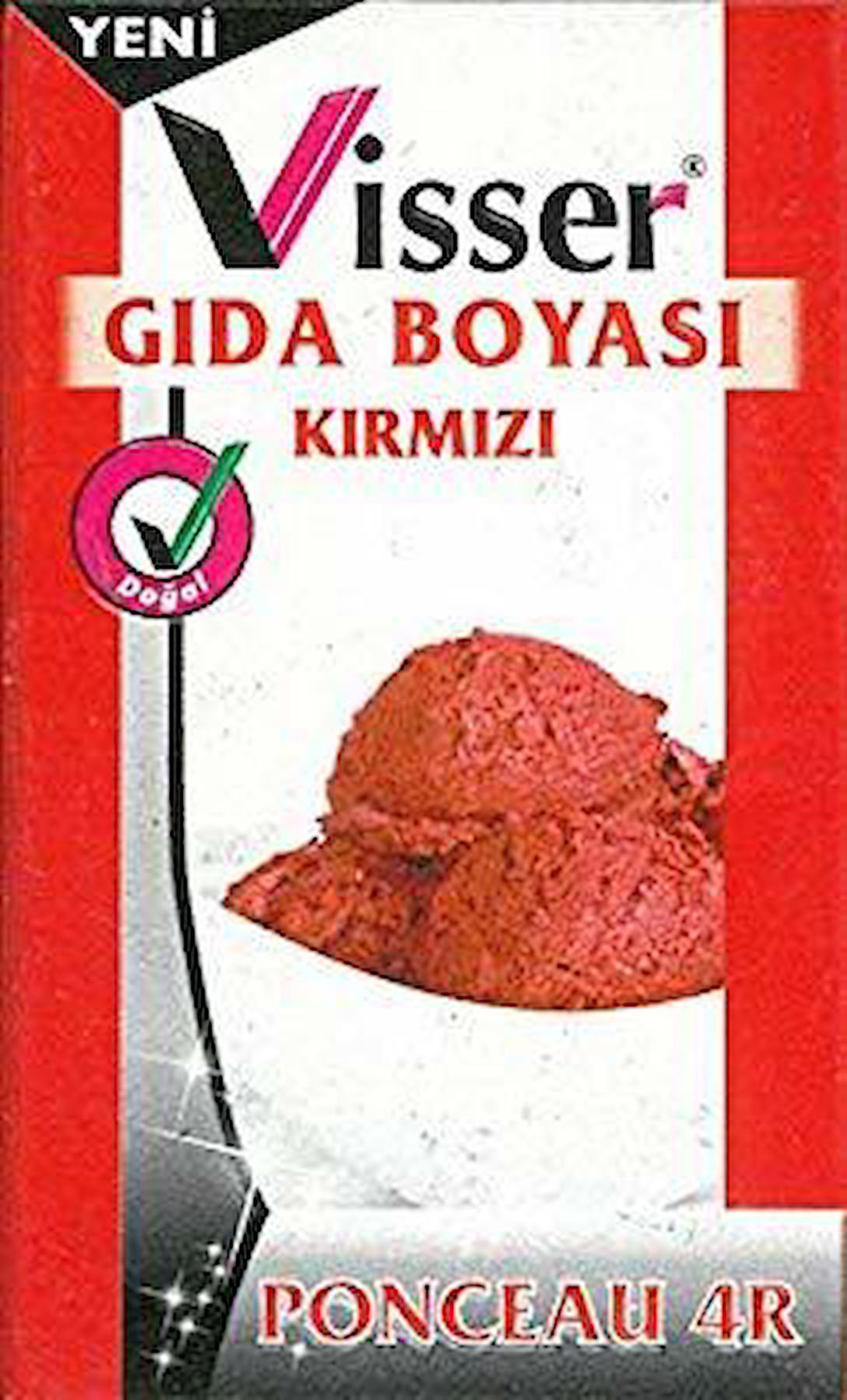 Visser Glutensiz Gıda Boyası Kırmızı Toz 9 gr