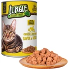 Jungle Sebzeli-Tavuklu Yetişkin Yaş Kedi Maması 24x415 gr