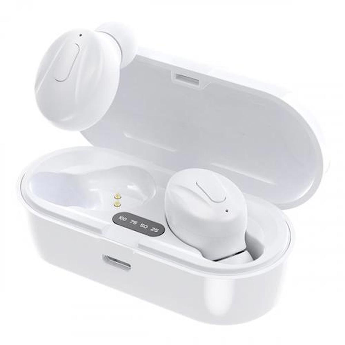 Coofbe 5.0 5.0 Kulak İçi Bluetooth Kulaklık Beyaz