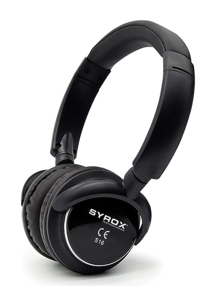 Syrox S16 Kablosuz Kulak Üstü Bluetooth Kulaklık Siyah