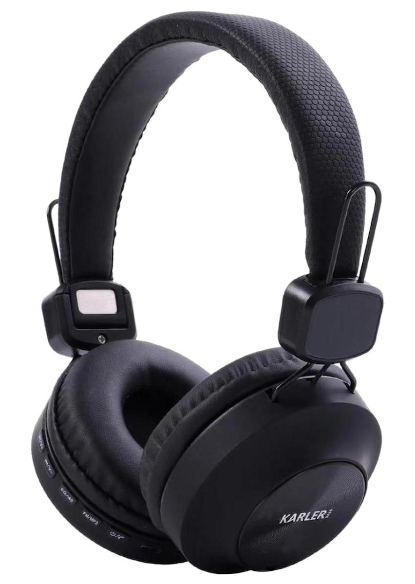 Karler KR008 Kablosuz Kulak Üstü Bluetooth Kulaklık Siyah