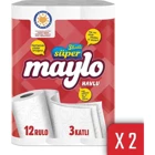 Maylo 3 Katlı 2x12'li Rulo Kağıt Havlu