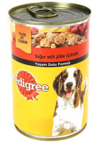 Pedigree Sığır Etli Yaş Köpek Maması 400 gr 12'li