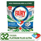 Fairy Platinum Plus Ultra Temizlik Tablet Bulaşık Makinesi Deterjanı 32 Adet