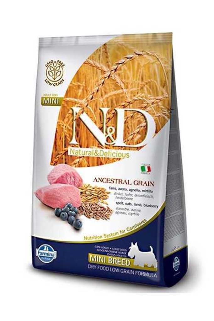 N&d Ancestra Grain Kuzu Etli Yaban Mersinli Tüm Irklar Yetişkin Kuru Köpek Maması 7 kg