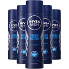 Nivea Fresh Active Sprey Erkek Deodorant 5x150 ml