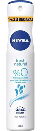 Nivea Fresh Natural Sprey Kadın Deodorant 200 ml