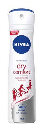 Nivea Dry Comfort Sprey Kadın Deodorant 150 ml