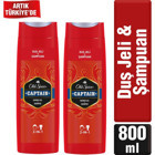 Old Spice Captain 2 in 1 Şampuan 400 ml