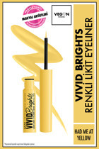 Nyx Vivid Brights Mat Had Me At Yellow Kalıcı İnce Uçlu Likit Eyeliner