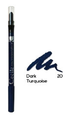 Cecile All Day Performance 20 Mat Dark Turquoise Kalıcı Kalın Uçlu Kalem Eyeliner