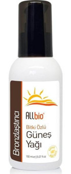 Allbio Bitki Özlü Vücut İçin Bronzlaştırıcı Yağ 150 ml