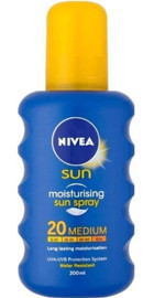 Nivea Sun 20 Faktör Vücut İçin Bronzlaştırıcı Krem 200 ml